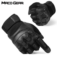 Load image into Gallery viewer, Tactical dduckle Gloves PU Leather Army Military Combat Airsoft Outdoor Sport Cycling Paintball Hunting Swat
